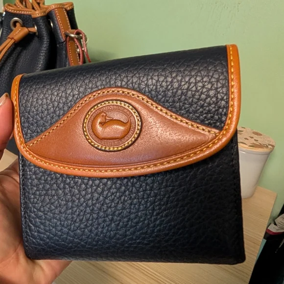 Nwt Rare Vintage Dooney & Bourke All Weather Leather Bag And Wallet Set - Picture 13 of 16